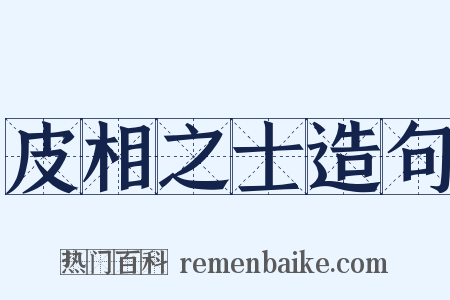 皮相之士造句是什么意思的图片